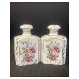 Hand Painted Matson Vanity Jars