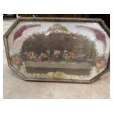 Last Supper Framed Print w/ Dried Flowers
