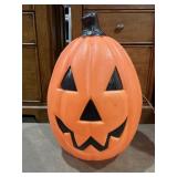 21" Plastic Light Up Pumpkin