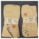 (2) Tabacco Clothes- Approx 72in L x 38in W