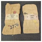 (2) Tabacco Clothes- Approx 72in L x 38in W