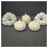 (5) Assorted Pumpkin Decors