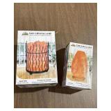 2 Himalayan Glow salt lamps