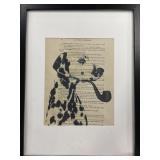 Framed Coco De Paris Dalmatian Artwork