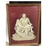 Antique Frame Print Michelangelo Pieta Print