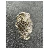 18KTHGE Rose Design Ring