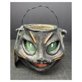 Ragon House Black Cat Lantern Mache Decor