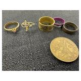 Rings - Cross Ring marked BTR 10K