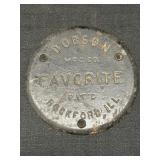 7.25" Cast Iron Emblem Dobson Favorite Butter