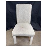 Beige swirl upholstered Side Chair