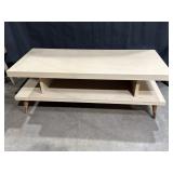 Mid-century blonde coffee table