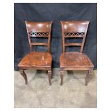 (2) Oak Dining Chairs