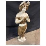 Wood Figural Lady Statue