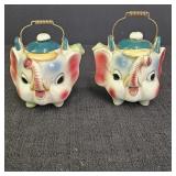 VTG Elephant Teapot Salt & Pepper Shakers