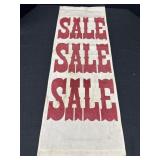 12 x 34" Canvas Sale Banner
