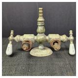 Clawfoot Tub Faucet w/ Porcelain Handles