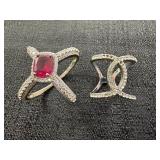 Marked 925 China Scarf Ring & Infinity Ring