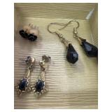 Vtg. Style Earrings - 2 pair Dangle & 1 pair stud
