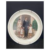 JFK Porcelain Gold Trimmed Plate