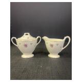 Eggshell Homer Laughlin Cream & Sugar Set