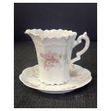 Vintage Porcelain Saucer & Plate Set