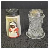 Black Americana Spice Shaker & Glass Salt Shaker