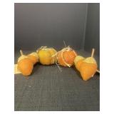 Burlap Pumpkins & Felt Acorns