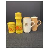 Cologne Bottle & Powder Sachet & Shakers