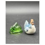 Mini Rooster & Bunny Figurines