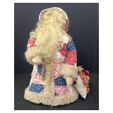 Christmas Santa Doll & Patchwork Quilted Coat