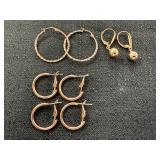 (2 pairs) Sterling 925 & (2 pairs) unmarked