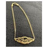 14K Gold I Love You Bracelet