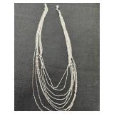 Sterling 925 graduated 9 strand Necklace