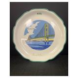 Mackinac Bridge Souvenir Decorative Plate