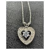 Jaclyn Smith Cubic Zirconia Heart Pendant Necklace