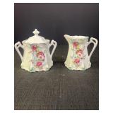 Bavarian Porcelain Sugar & Creamer Set