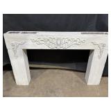 Painted Wood Fireplace Mantel Frame