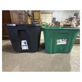 2 18 gal Totes