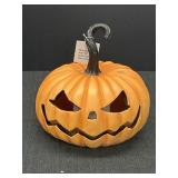7.5" orange flicker flame jack-o