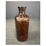 Amber Glass Lysol Bottle