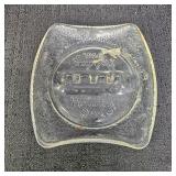 Holiday Inn Clear Glass Ashtray