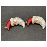 2 - EC 4,5" Crescent Moon Ornaments