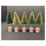 5- 6" Bottle Trees On Wooden Spools