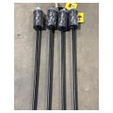 4 new metal Tiki torches