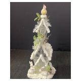 Icy Crystal Illuminated Christmas Forest House