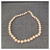Monet Light Pink Pearl-Like Necklace