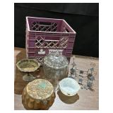 Misc items in Wanzer Dairies crate - clear glass