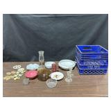 Dixie Dairy Crate, Wind Chimes, Candle Holders,