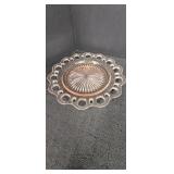 Lace Edge Pink Depression Plate