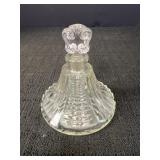 Art Deco Pressed Glass Perfume Bottle
